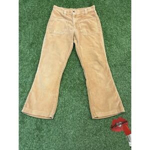 Vintage Farah Corduroy‎ Pants Womens 29 x 28 Tan Brown Medium Straight Leg